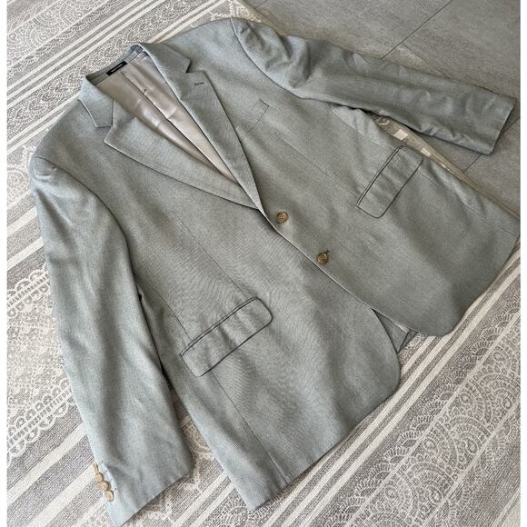 RALPH LAUREN Men's Light Blue 100% Bamboo Sports Coat Jacket Blazer Sz 48R - Picture 11 of 14